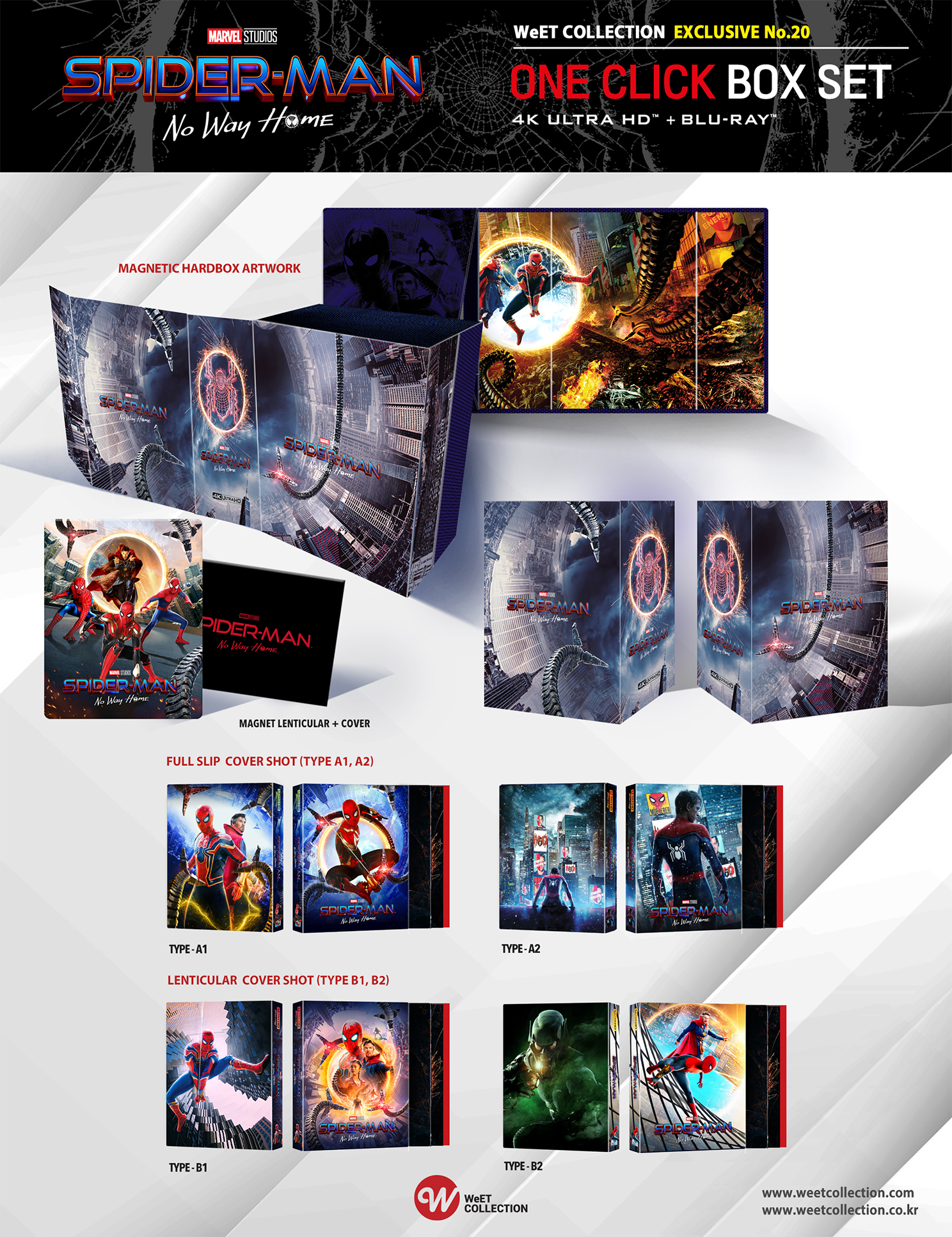 Blu-ray] Spider-Man : No Way Home One Click 4K UHD Steelbook