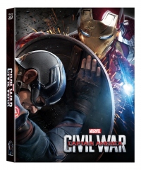 [Blu-ray] Captain America: Civil War (2Disc: 2D+3D) Lenticular Fullslip Steelbook LE (Weetcollection Exclusive No.01)