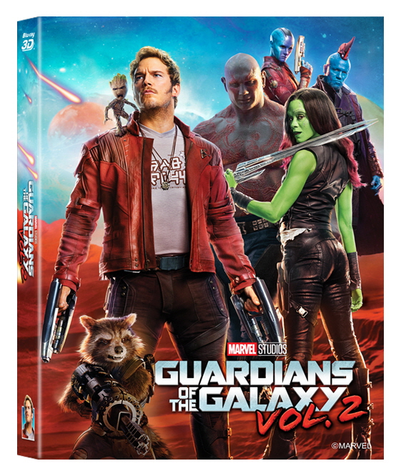 [Blu-ray] Guardians of the Galaxy Vol. 2 (2Disc: 2D+3D) Lenticular Fullslip Steelbook LE