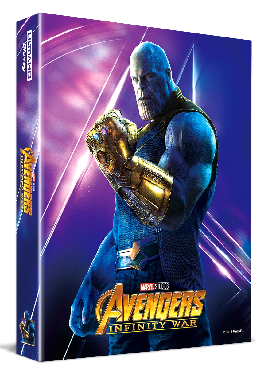 [Blu-ray] Avengers: Infinity War Lenticular Fullslip B1(3disc: 4K UHD + 3D + 2D) Steelbook LE(Weetcollcection Exclusive No.4)